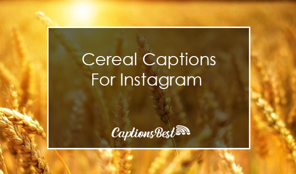 Cereal Captions for Instagram and Quotes