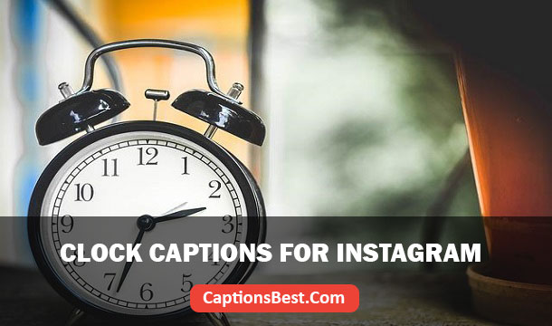 Clock Captions for Instagram
