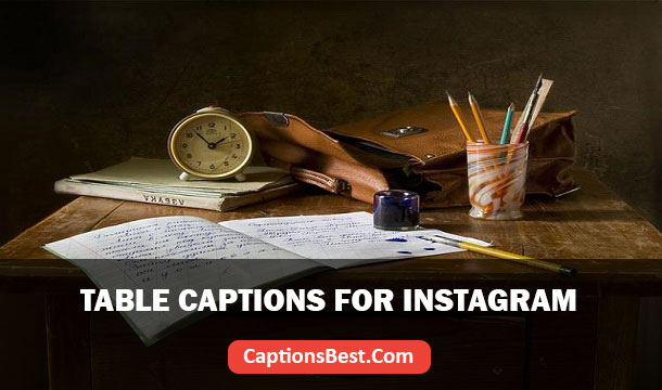 Table Captions for Instagram