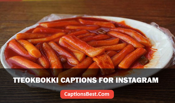 Tteokbokki Captions for Instagram