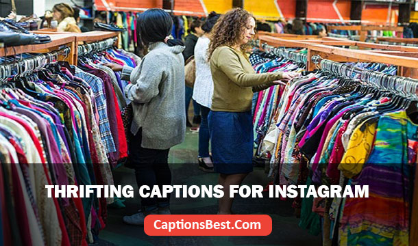 Thrifting Captions for Instagram
