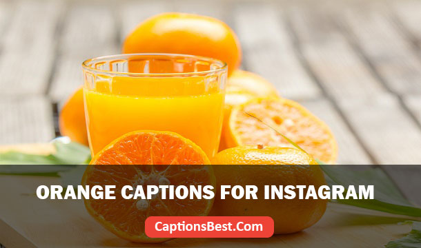 Orange Captions For Instagram