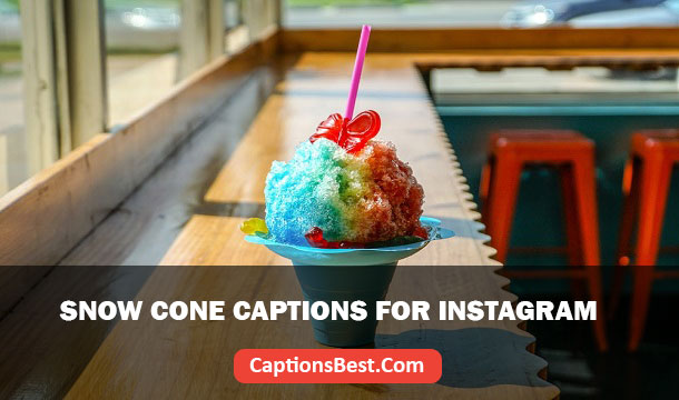 Snow Cone Captions for Instagram