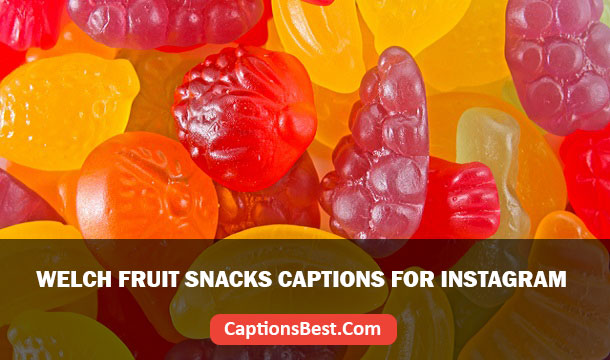 Welch Fruit Snacks Captions for Instagram