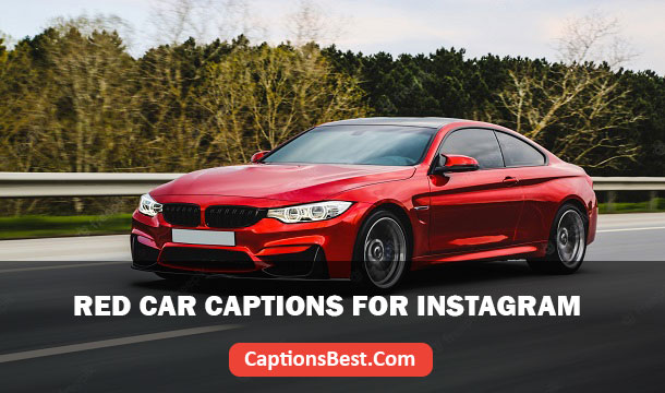 Red Car Captions for Instagram