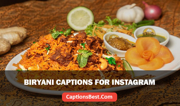 Biryani Captions for Instagram And Quotes